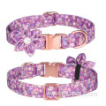 comfy flower Female girl gold metal buckle collar